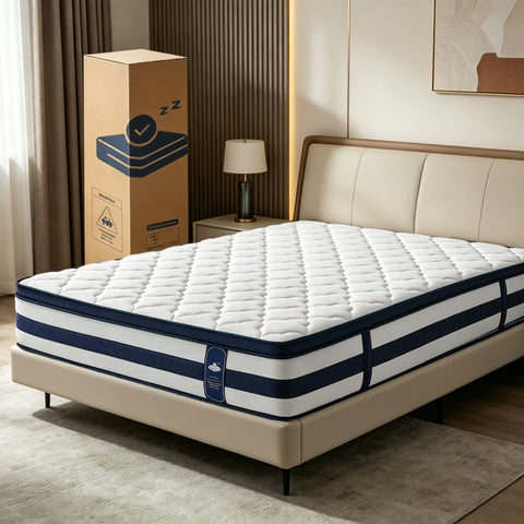 Resspry 12/14 Inch Gel Memory Foam Innerspring Hybrid Mattress